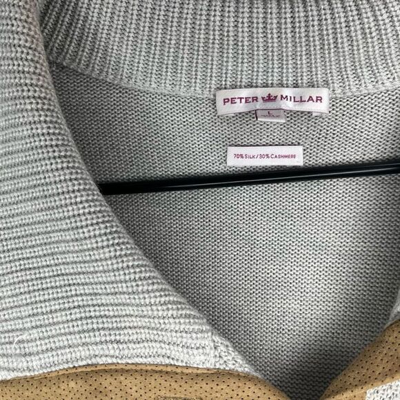 Peter Millar | women cashmere silk blend collared knit top - Picture 2 of 10